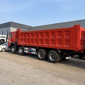 Camion benne HOWO 8X4 d'occasion bien entretenu, entièrement réparé, avec benne renforcée, longue durée de vie, idéal pour l'Afrique de l'Ouest - Product Image 3