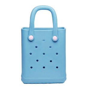 Haute qualité <span class=keywords><strong>EVA</strong></span> fourre-tout panier étanche été caoutchouc Silicone sac femmes <span class=keywords><strong>EVA</strong></span> plastique Bogg plage sac fourre-tout - Product Image 6