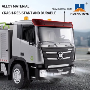 Camion pulvérisateur de brouillard RC SJY-1316 avec éclairage, en alliage, 9 canaux, véhicule d'ingénierie pour le nettoyage urbain - Product Image 3