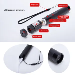 Rechargeable Classic Simple Hard Aluminum Cat &amp; Dog <strong>Laser</strong> <strong>Pointer</strong> Factory Direct Training Toy Interactive Flashlight - Product Image 4