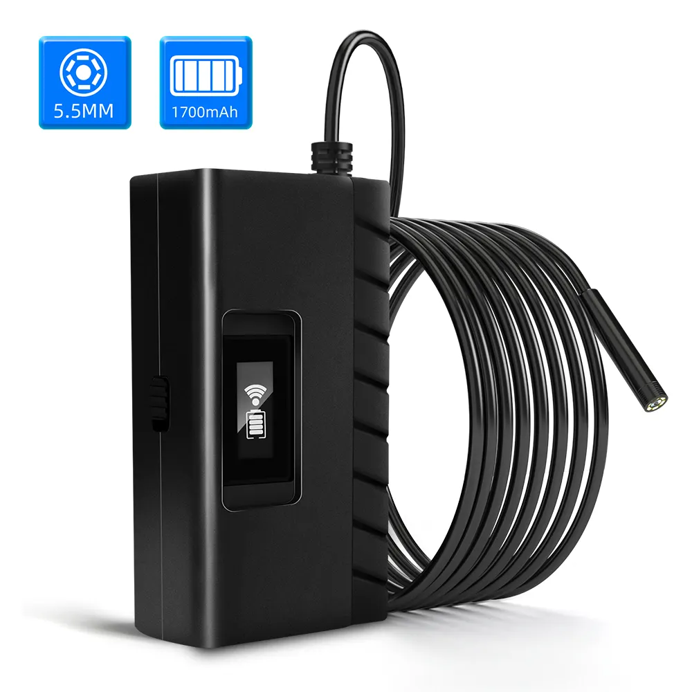 5MP Auto Focus WiFi Inspection Camera 11.2mm 1944P 3.5m Hard Cable Wire Camera for Mobile Phone