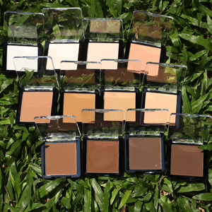 Cadena-brocha <span class=keywords><strong>de</strong></span> maquillaje <span class=keywords><strong>de</strong></span> alta calidad, base mate, polvo compacto prensado - Product Image 3
