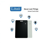 Carte de suivi GPS intelligente et fine pour portefeuille, sac et animal de compagnie - Compatible iOS/Android - Portée de 50 m - Positionnement en temps réel - Contrôle par application - Anti-perte