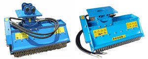 Broyeur à fléaux GONGMA pour engins de construction, mini-excavatrice 4-9 tonnes, roulement de boîte de vitesses, matériau Q355B+NM500, boîte en bois bleue 1 - Product Image 3