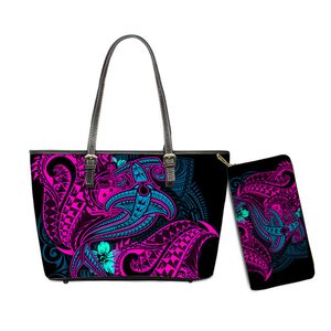Custom <span class=keywords><strong>ชื่อ</strong></span>ข้อความ Samoan Tribal คลัทช์กระเป๋าถือผู้หญิง Polynesian Designer หญิงสุภาพสตรีฤดูใบไม้ผลิฤดูร้อนไหล่กระเป๋า - Product Image 4