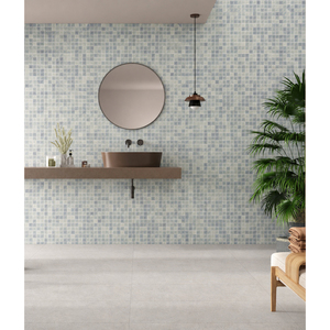 Mosaïque fabriquée en Espagne, 25x25, mat, Feroe, carreaux de verre recyclé, 8 mm d'épaisseur, décoration écologique pour murs intérieurs de salle de bain, mosaïque - Product Image 2