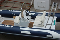 Vente en gros pas cher 16 pieds 4.8 m Yacht de sport gonflable en fibre de verre/coque en alliage FRP hypalon/côtes en PVC Bateaux de pêche à vendre