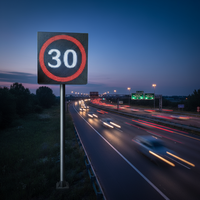 Vente flash : Écran de signalisation routière P10 pratique, 640 mm, panneau d'affichage à message variable fixe, couleur pleine, haute luminosité, affichage solaire d'avertissement