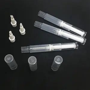 Boş 1.5ml 2ml 3ml 4ml/5ml tırnak yağı jel oje kozmetik çevirmeli kalem ile fırça