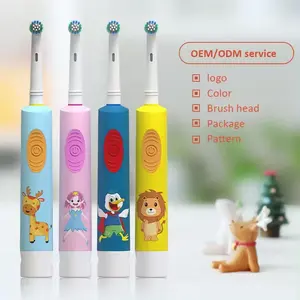 Portable Wholesale Waterproof Kids Electric Toothbrush Vibrating Portable Children Kid Sonic Cartoon Toothbrush