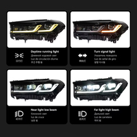 Feux avant à LED haute performance effet laser pour BMW Série 5 G30 G38 pré-LCI, feux de jour jaunes, ensemble de phares avant automatiques