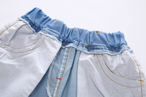 2017 Trending Girls Children Board Shorts Casual Summer Denim Fabric Running Shorts - Product Image 5