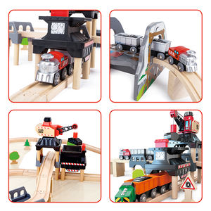 Ensemble de <span class=keywords><strong>train</strong></span> en bois pour enfants, jouets pour bébés, <span class=keywords><strong>train</strong></span>, <span class=keywords><strong>train</strong></span>, <span class=keywords><strong>train</strong></span>, jouet en bois pour enfants, charge de levage - Product Image 4