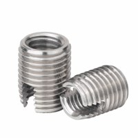 302 Stainless Steel Self Tapping Thread Inserts Slotted Internal External Thread Protectors Metric Right Hand National Standard