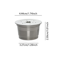 Ensemble de 1 dosettes de café réutilisables personnalisées dosettes de café rechargeables compatibles avec la machine Caffitaly Tchibo Cafissimo