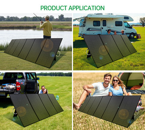 Panel solar plegable de alta Conversión de 400W para uso en camping con carga de batería disponible en modelos de 300W 500W 600W - Product Image 5