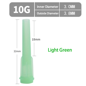 TT 10G 11G 13G tüm plastik tek kullanımlık dağıtım ucu eğik damla tutkal iğne dağıtım iğne şırınga - Product Image 2