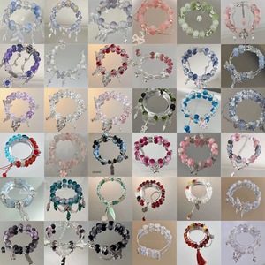 Bracciale ciondoli cuore stella cristallo INS Via Lattea, tendenza nicchia motivo <span class=keywords><strong>amore</strong></span>, gioielli moda donna compleanno. - Product Image 2
