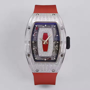 Rm07-01 Fully Diamond Inlaid Tonneau <b>Case</b> Mechanical <b>Watch</b> New Luxury Automatic Wristwatch Sapphire Crystal Unisex ETA Movement - Product Image 1