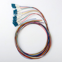 12 pièces par sac, Câble de brassage optique LC/UPC APC 0,9 mm 1m SM, 1m SC APC, Pigtails optiques colorés, Équipement de fibre optique