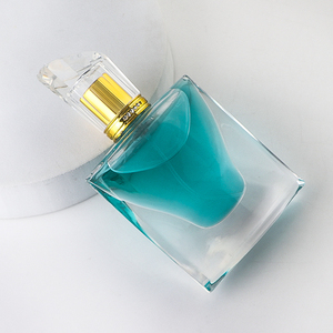특별 디자인 고급 1.7온스(50ml) 플랫형 빈 향수병 유리, 두바이 스타일 캡 포함, 도매 유리병 공급업체 - Product Image 3