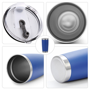 Gobelet isotherme en acier inoxydable 20 oz 30 oz avec logo personnalisé, revêtement poudré, double paroi, pour voyage, avec couvercle - Product Image 2