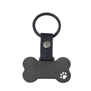 Llavero de Acero Inoxidable con Hebilla de Cuero en Forma de Hueso de Perro, para Grabado Láser y Impresión UV a Color, Resistente y de Moda, Venta al por Mayor - Product Image 4