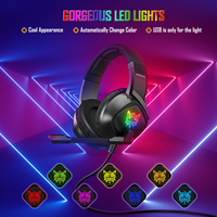 Casque de jeu filaire Ancreu ONIKUMA K19, meilleur rapport qualité-prix, pas cher, PC, PS4, LED RGB pour joueur