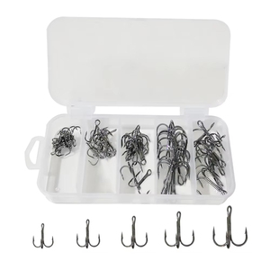 Ushazer 50 pz/set amo da pesca in acciaio ad alto tenore di carbonio amo spinato <span class=keywords><strong>2</strong></span> #4 #6 #8 #10 # ami alti per esche da pesca pesce gatto esca - Product Image 1