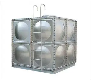Prefabricated living insulation square galvanized water tank Corrosion resistant galvanized water tank