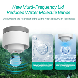 Bouteille d'eau hydrogénée à fréquence d'amour de 528 Hz |   Antioxydant à double effet + Guérison par vibration |   OEM disponible - Product Image 3