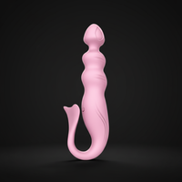 Weibliches Orgasmus-Masturbationsgerät USB Geräuschloser Meerjungfrauen-Vibrator 10 Frequenzen 100% Wasserdicht Latex Silikon/ABS