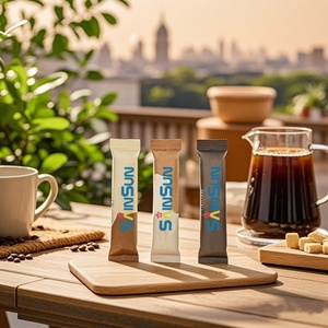Sachets de café en poudre thermoscellables personnalisés avec logo, vides, verts, pour café moulu instantané, en rouleau, pour vente en gros - Product Image 5