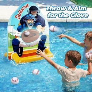 PVC Inflatable Baseball Toss Game Pool Toy Outdoor Yard Water Bat Target Sports Activity Cool Summer Beach Family Party <b>Gift</b> - Product Image 3