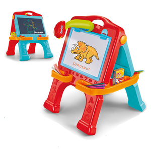 3 In 1 Plastic Zwart Bord Krijt Pastel Potlood Whiteboard Uitwisbare Projector Schilderbord Set Kinderen Tekening Projector Tablet - Product Image 1