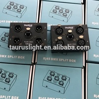Équipement d'éclairage de scène RJ45 vers DMX Split Box XLR 3 broches ou 5 broches femelle mâle