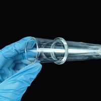 Tube en quartz fondu SiO2 de haute pureté sur mesure avec bride de jonction usinée, 92 % de transmittance, température de travail 1100°C pour laboratoire et semi-conducteurs HaiChuan