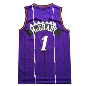 Commercio all'ingrosso di alta Qualità Tracy Mcgrady Jersey Cucita Pullover di Pallacanestro