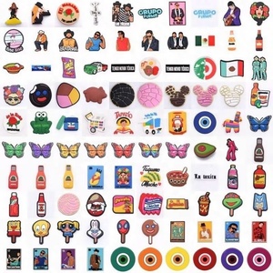 เครื่องประดับรองเท้ารูปชิคฟิลเล่แบบสุ่มจากเม็กซิโก ชาร์มรองเท้ารูปขนมคอนชาเม็กซิกัน ชาร์มตกแต่งรองเท้าลายการ์ตูนน่ารัก - Product Image 1