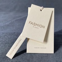 Etiquetas Personalizadas para Ropa con Impresión Digital, Papel Recubierto con Película, Logotipo Personalizado, Etiquetas Cuadradas para Prendas de Moda para Boutiques