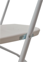 Chaises de salle à manger pliantes en plastique blanc, modernes et contemporaines, portables, écologiques, robustes, pour événements extérieurs, mariages et fêtes