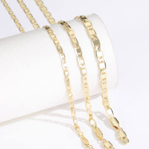 قلادة CM من الصانعين، سلسلة يابانية 3/4/5 مم، سلسلة ذهبية مطلية، قلادة على شكل أنف الخنزير، قلادة أنيقة للنساء - Product Image 1