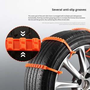 Chaînes antidérapantes pour accessoires automobiles, attaches de pneus non dommageables, chaînes à neige universelles pour SUV, fourgonnette, accessoires automobiles légers - Product Image 4