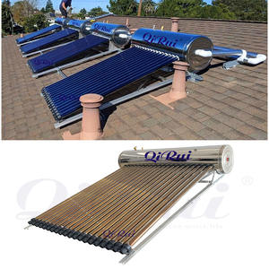 Chauffe-eau <span class=keywords><strong>solaire</strong></span> en acier inoxydable SUS316 100L-500L Système de chauffe-eau <span class=keywords><strong>solaire</strong></span> extérieur pour garages, foyers, tubes sous vide - Product Image 3