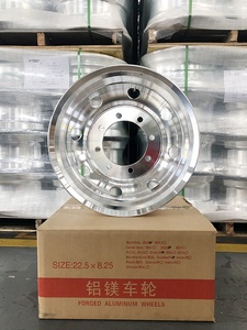Jantes de camion robuste en aluminium forgé, roues de voiture de passager, à semi-remorque, 22.5x8.25, 22 pouces, 2 pièces - Product Image 2