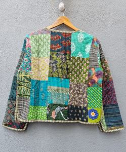 Nuevo abrigo acolchado de algodón hecho a mano para mujer, estilo invierno, con estampado indio, estilo bohemio, regalo para ella. - Product Image 6