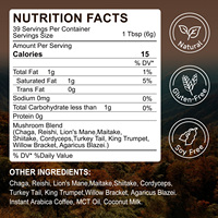 ACENTIALLABS Poudre de Champignons Marque Blanche Anti-Stress Bio 10 Superaliments Champignons Naturels CAFÉ pour Améliorer la Fonction Cérébrale