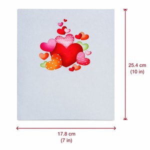 Tarjeta de Felicitación Pop-Up de San Valentín, Tarjeta 3D con Flor de Papel, Invitación con Flor de Cerezo Rosa, Regalo - Product Image 3