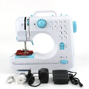 Máquina de coser portátil para uso doméstico, multifunción, OEM 505, máquina de coser doméstica de cuero con punto de bloqueo, venta al por mayor