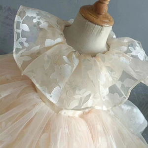 Bebé-Vestido de niña de un año Otoño Vestido de agarre para niños Princesa Flor de gama alta Boda infantil - Product Image 3